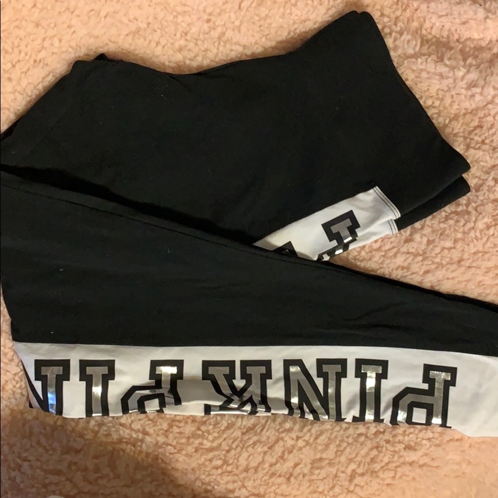 PINK Logo High Waisted Leggings